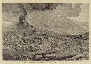 Poslední erupce Vesuvu od Joseph Nash